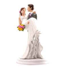 Dekora Svadobná figúrka na tortu 20 cm žena v naručí muža