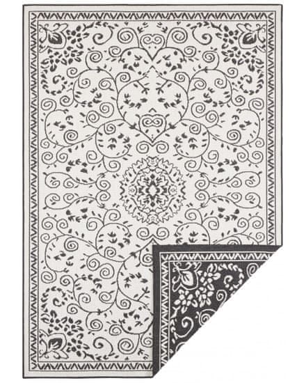 NORTHRUGS Kusový koberec Twin Supreme 103864 Black / Cream – na von aj na doma