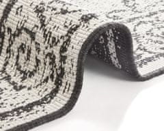 NORTHRUGS Kusový koberec Twin Supreme 103868 Black / Cream – na von aj na doma 80x150