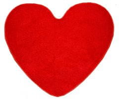 Vopi Kusový koberec Eton červený srdce 100x120 srdce