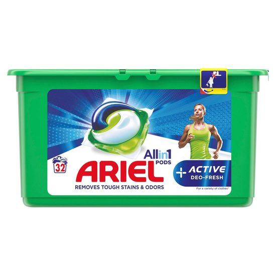 Ariel Gélové kapsuly Active Sport All In 1 32 ks