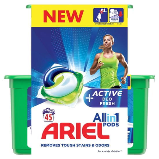 Ariel Gélové kapsuly Active Sport All In1 45 ks