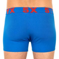 Styx Pánske boxerky športová guma nadrozmer modré (R967) - veľkosť XXXL