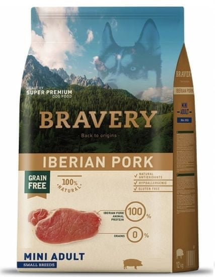 Bravery Dog ADULT MINI Grain Iberian Pork 7 kg
