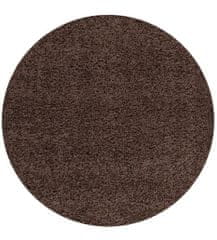 Ayyildiz Kusový koberec Life Shaggy 1500 brown kruh 80x80 kruh