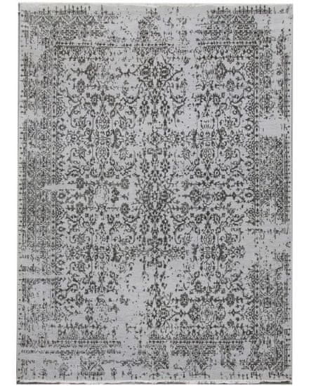Diamond Carpets Ručne viazaný kusový koberec Diamond DC-JK 1 silver / black