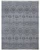Ručne viazaný kusový koberec Diamond DC-EKT L silver / black 120x170