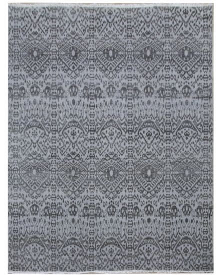 Diamond Carpets Ručne viazaný kusový koberec Diamond DC-EKT L silver / black
