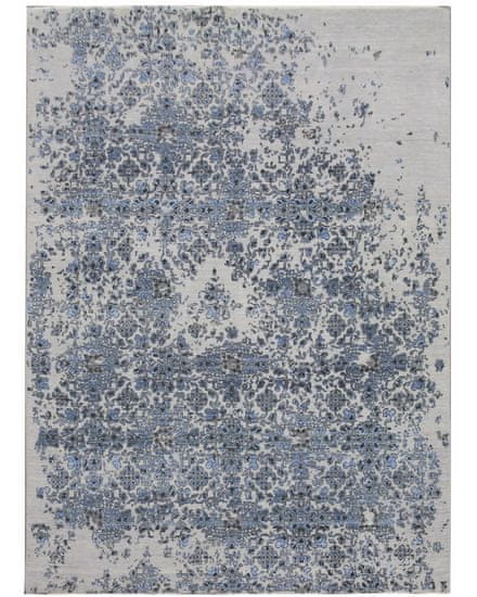 Diamond Carpets Ručne viazaný kusový koberec Diamond DC-JK 3 Silver / blue