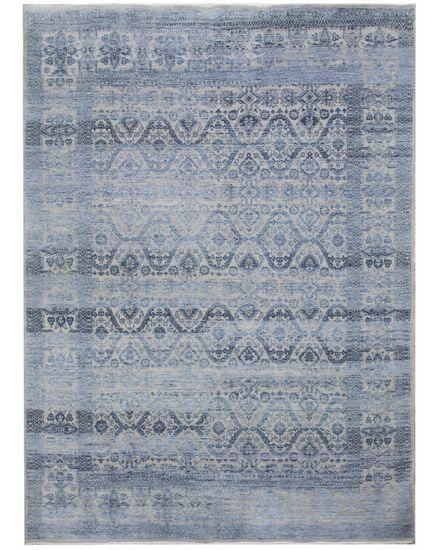 Diamond Carpets Ručne viazaný kusový koberec Diamond DC-HALI B Silver / blue