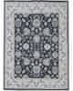 Diamond Carpets Ručne viazaný kusový koberec Diamond DC-98 JN Black / ivory 120x170