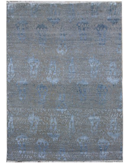 Diamond Carpets Ručne viazaný kusový koberec Diamond DC-EKT 10 Silver / blue