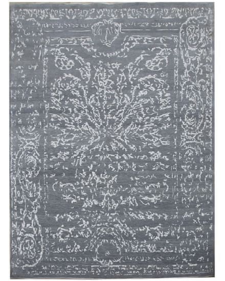 Diamond Carpets Ručne viazaný kusový koberec Diamond DC-JK 2 Light grey / silver