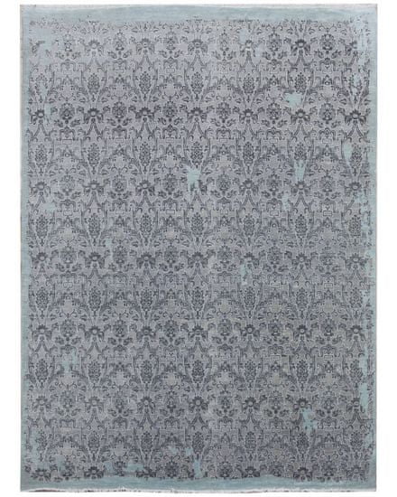 Diamond Carpets Ručne viazaný kusový koberec Diamond DC-M 5 Light grey / aqua