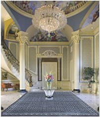 Diamond Carpets Ručne viazaný kusový koberec Diamond DC-OC Denim blue / silver 365x550