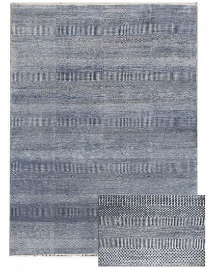 Diamond Carpets Ručne viazaný kusový koberec Diamond DC-MCN Medium blue / silver