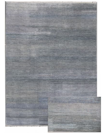 Diamond Carpets Ručne viazaný kusový koberec Diamond DC-MCN Silver / light blue