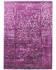 Diamond Carpets Ručne viazaný kusový koberec Diamond DC-JK 2 Purple / silver (overdye) 365x550