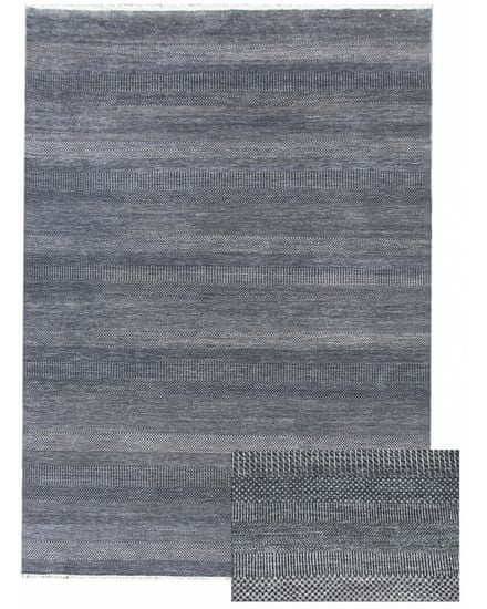 Diamond Carpets Ručne viazaný kusový koberec Diamond DC-MCN Dark blue / silver
