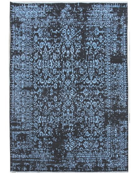 Diamond Carpets Ručne viazaný kusový koberec Diamond DC-JK 1 Denim blue / aqua