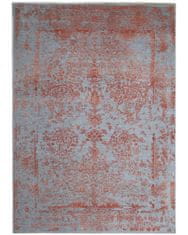 Diamond Carpets Ručne viazaný kusový koberec Diamond DC-JK ROUND Silver / orange 120x170