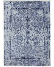 Diamond Carpets Ručne viazaný kusový koberec Diamond DC-JK ROUND Silver / peacock blue 120x170