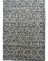 Diamond Carpets Ručne viazaný kusový koberec Diamond DC-JK 1 SILVER / BLACK 120x170
