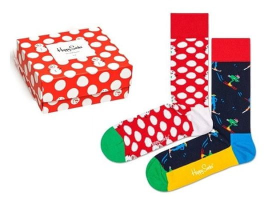 Happy Socks dvojité balenie unisex ponožiek Christmas Gift Box