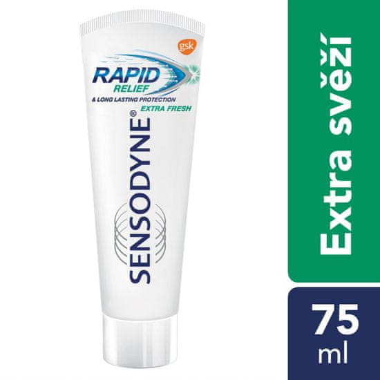 Sensodyne Zubná pasta 75 ml Rapid Rýchla úľava - Extra Fresh