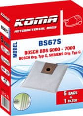 KOMA BS67S - Sada 25 ks vreciek do vysávača Bosch Typ G