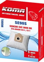 KOMA SE90S - Vrecká do vysávača Sencor SVC 9000bk, textilné
