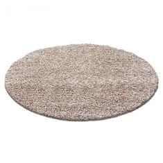 Ayyildiz Kusový koberec Dream Shaggy 4000 beige kruh 120x120 (priemer) kruh
