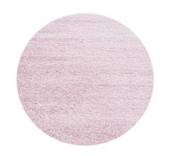 Ayyildiz Kusový koberec Life Shaggy 1500 pink kruh 80x80 (priemer) kruh