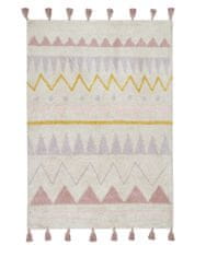 Lorena Canals AKCIA: 140x200 cm Bio koberec kusový, ručne tkaný Azteca Natural-Vintage Nude 140x200