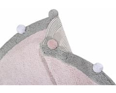 Lorena Canals Ručne tkaný kusový koberec Bubbly Soft Pink 120x120 (priemer) kruh