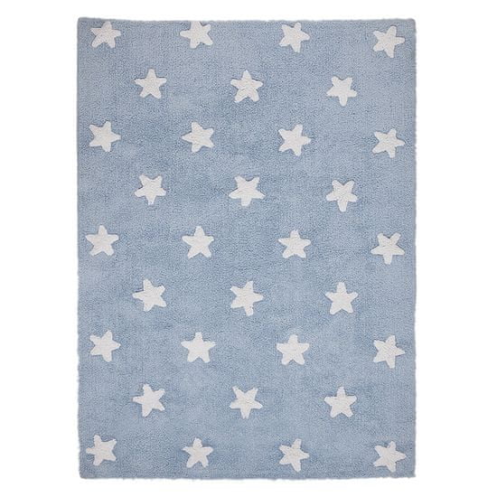 Lorena Canals Ručne tkaný kusový koberec Stars Blue-White