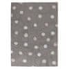 Ručne tkaný kusový koberec Tricolor Polka Dots Grey-Pink 120x160