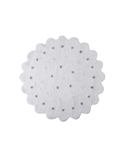 Lorena Canals Ručne tkaný kusový koberec Little Biscuit White