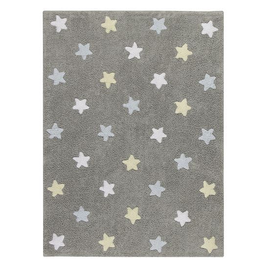 Lorena Canals Ručne tkaný kusový koberec Tricolor Stars Grey-Blue