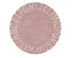 Lorena Canals Ručne tkaný kusový koberec Round ABC Vintage Nude-Natural 150x150 (priemer) kruh