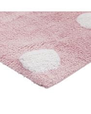 Lorena Canals Ručne tkaný kusový koberec Polka Dots Pink-White 120x160