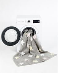 Lorena Canals Pre zvieratá: Prateľný koberec Tricolor Stars Grey-Pink 120x160
