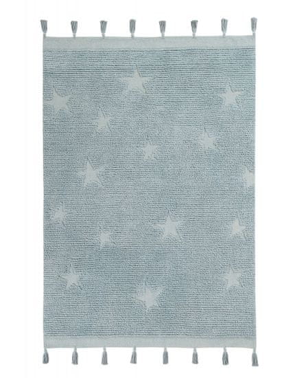 Lorena Canals Ručne tkaný kusový koberec Hippy Stars Aqua Blue