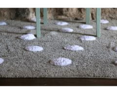 Lorena Canals Pre zvieratá: Prateľný koberec Polka Dots Grey-White 120x160