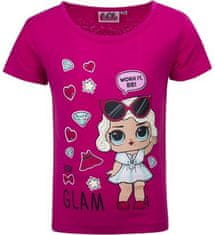 Dětské tričko L.O.L. Surprise Glam bavlna tmavě růžové vel. 104 / 4 roky Velikost: 104 (4 roky)