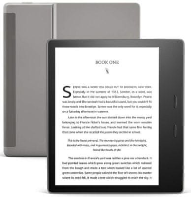 Čítačka e-kníh Amazon Kindle Oasis 3 2019, Led podsvietenie, nastaviteľná teplota svetla, ľahká, ergonomická, veľká pamäť, dlhá výdrž, vodoodolná