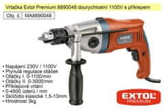 Extol Premium Elektrická vŕtačka dvojrýchlostná 1100 W Extol Premium 8890048