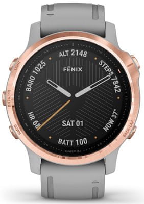 Inteligentné hodinky Garmin fénix 6S Sapphire, smart watch, pokročilé, outdoorové, športové, odolné, dlhá výdrž batérie, hudobný prehrávač
