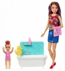 Mattel Barbie opatrovateľka herná súprava - kúpanie