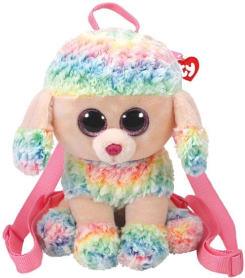 TY Gear backpack Rainbow - farebný pudel 25 cm
